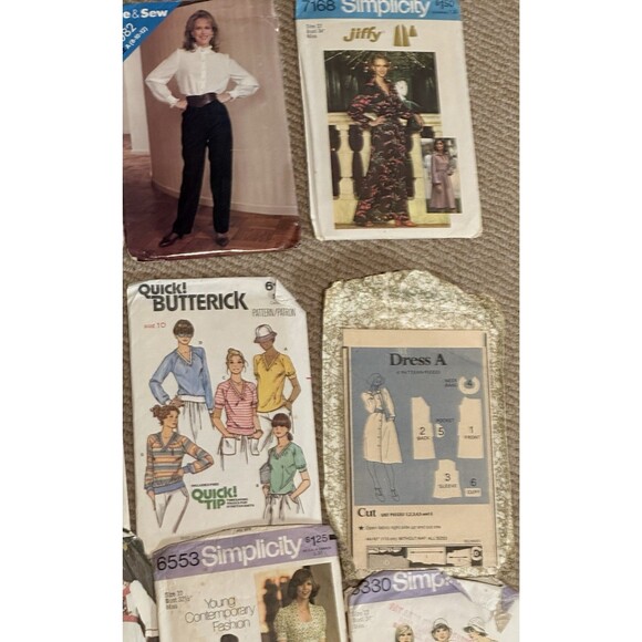 Lot of  20 Vintage Sewing Patterns 70s 80s +  Boho Retro bell bottoms - Picture 13 of 16